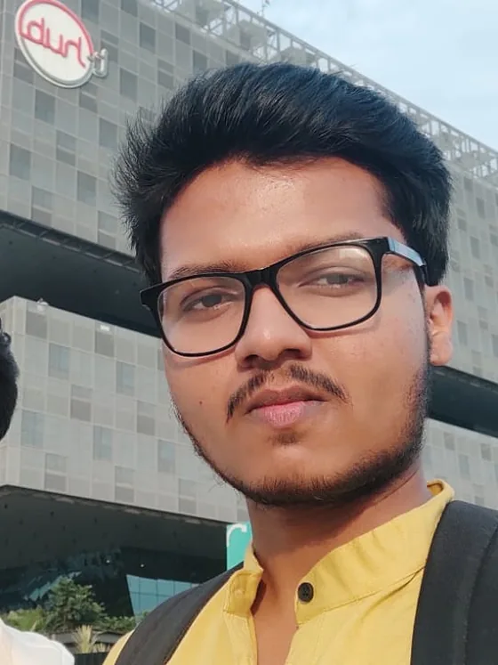 Mirza in front of the T-Hub building